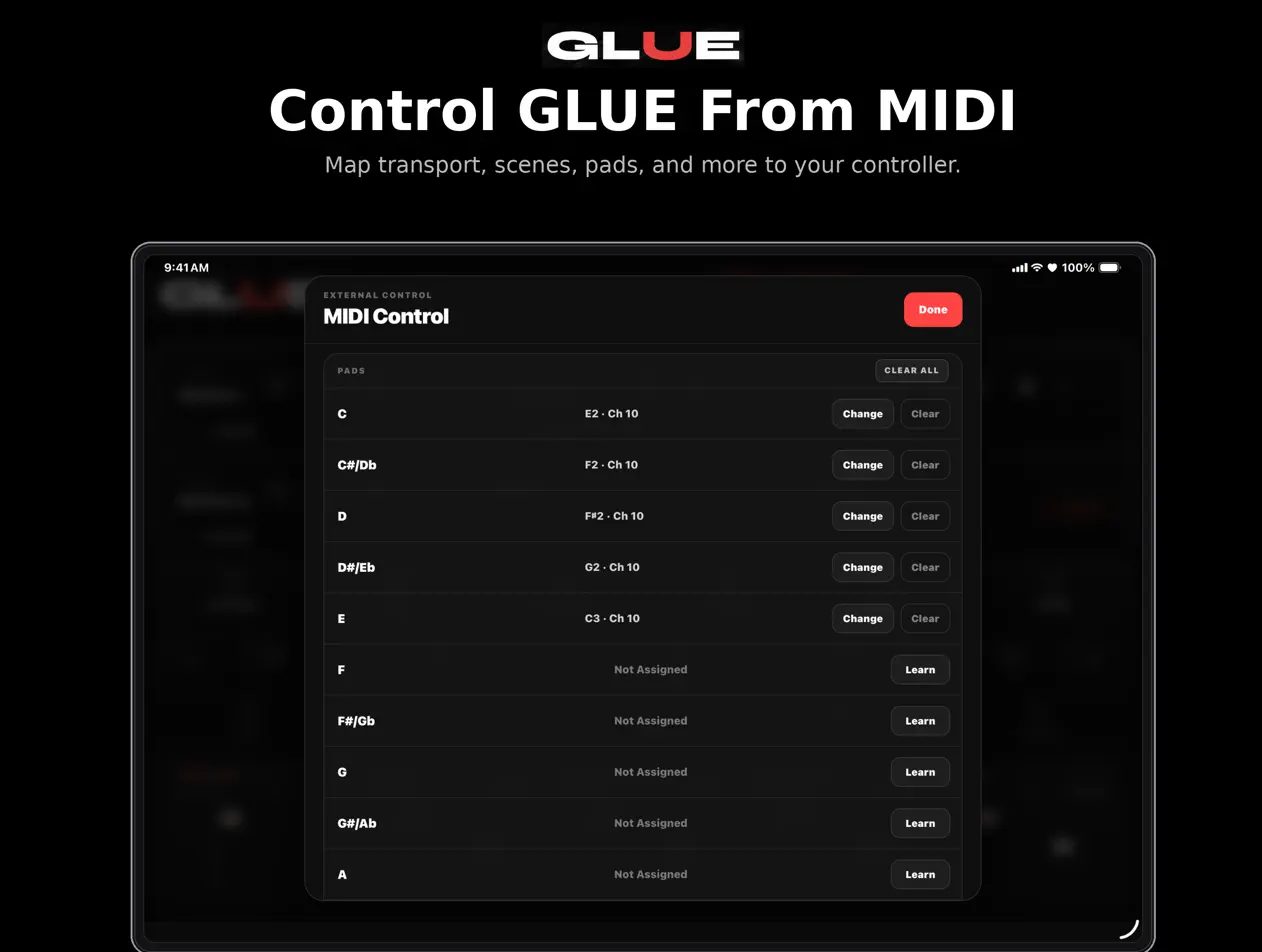 Glue MIDI