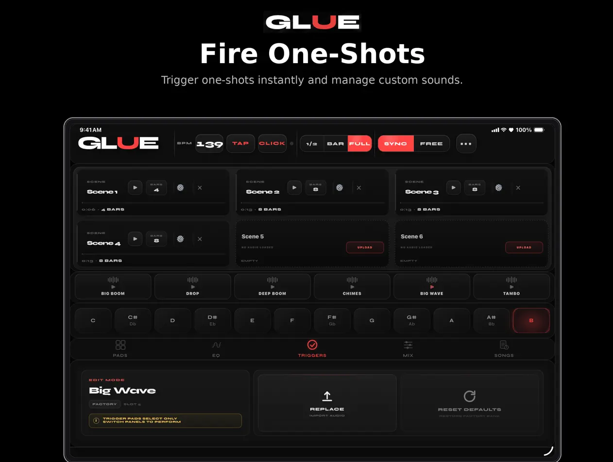 Glue one-shots